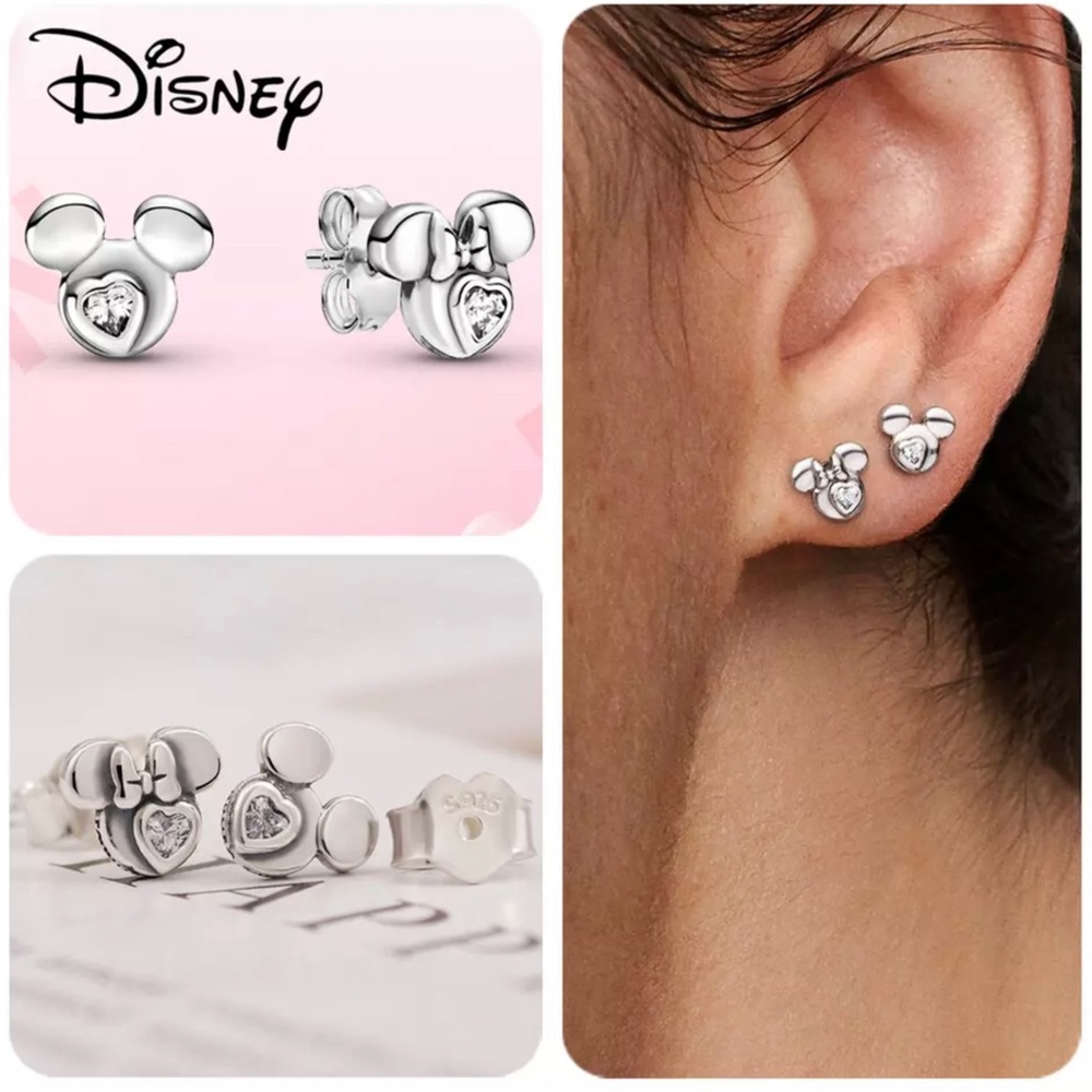 Disney Minnie earrings new 925 silver
